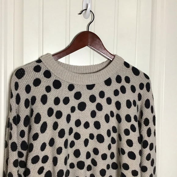 Madewell Leopard Dot Pullover Sweater Size Small. - Picture 3 of 9
